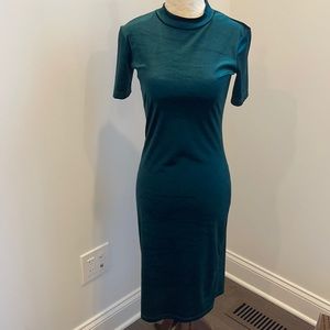 Gorgeous green velvet colored dress!
